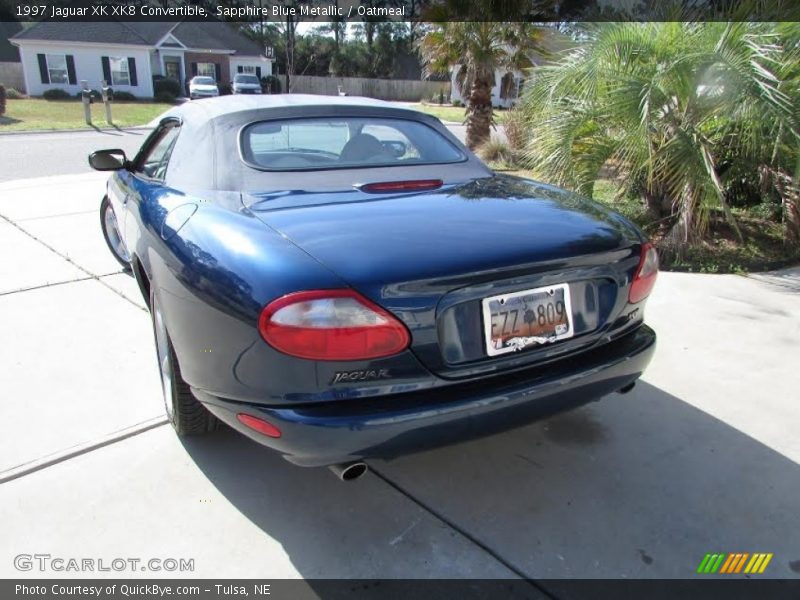 Sapphire Blue Metallic / Oatmeal 1997 Jaguar XK XK8 Convertible