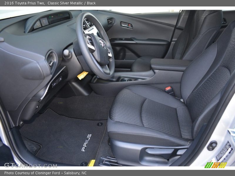 Front Seat of 2016 Prius Two