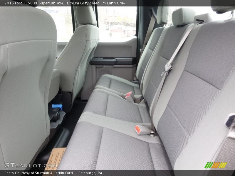 Lithium Gray / Medium Earth Gray 2016 Ford F150 XL SuperCab 4x4
