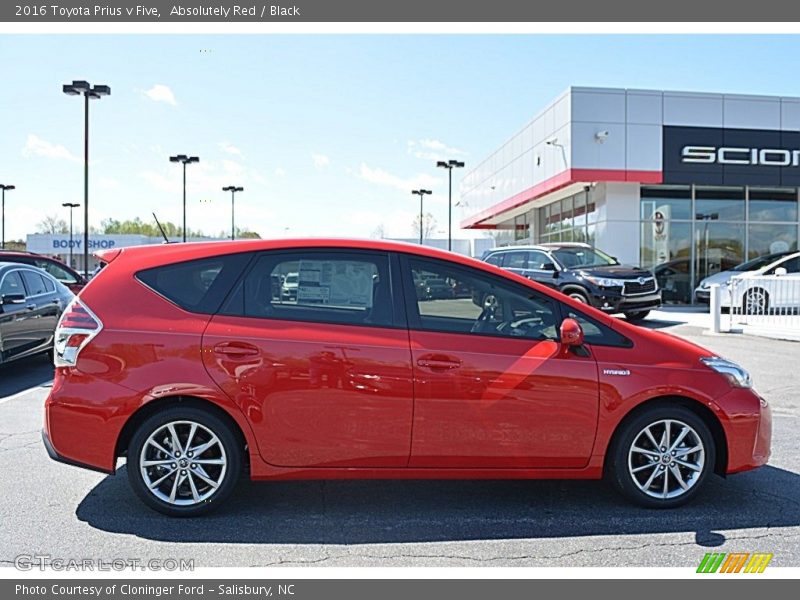  2016 Prius v Five Absolutely Red