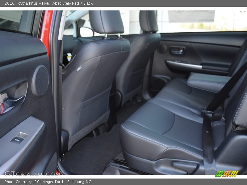 Rear Seat of 2016 Prius v Five