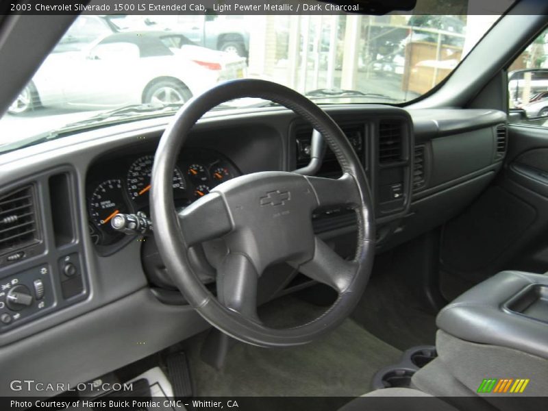 Light Pewter Metallic / Dark Charcoal 2003 Chevrolet Silverado 1500 LS Extended Cab