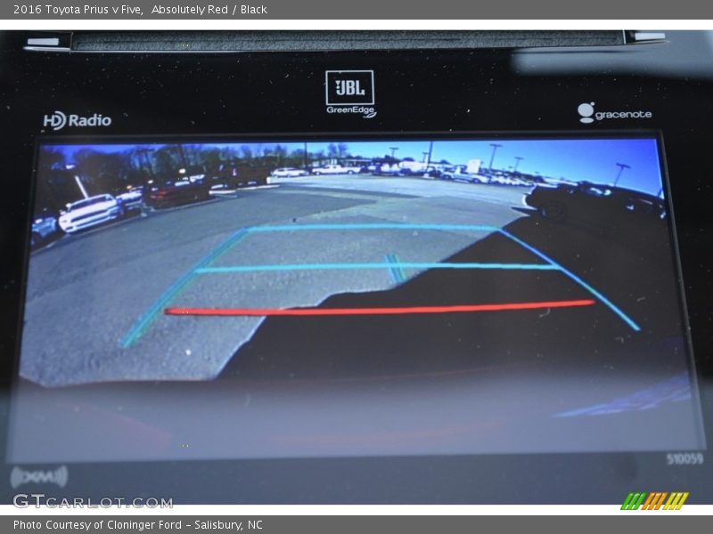 Absolutely Red / Black 2016 Toyota Prius v Five