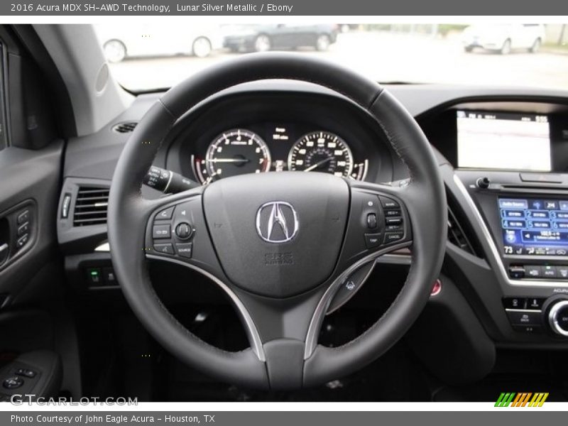 Lunar Silver Metallic / Ebony 2016 Acura MDX SH-AWD Technology