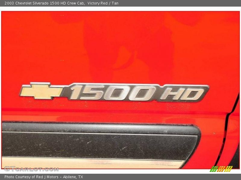 Victory Red / Tan 2003 Chevrolet Silverado 1500 HD Crew Cab