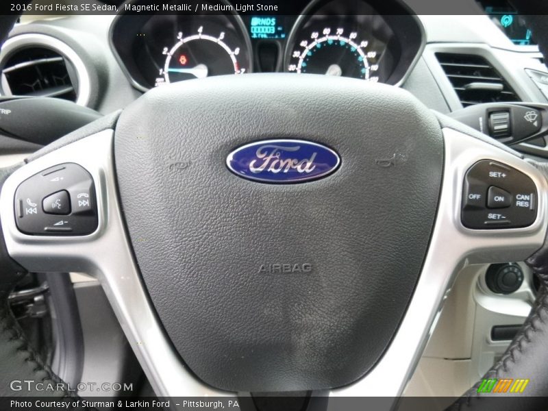 Magnetic Metallic / Medium Light Stone 2016 Ford Fiesta SE Sedan