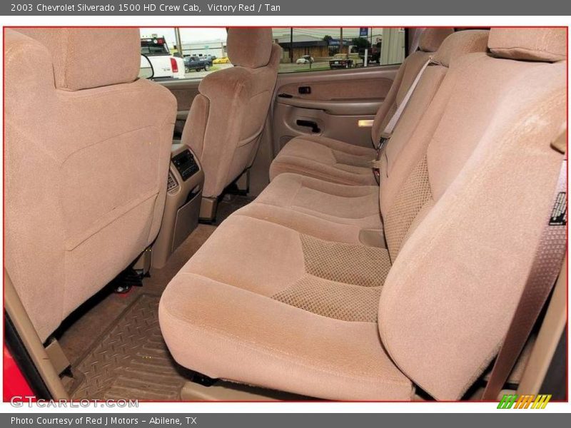 Victory Red / Tan 2003 Chevrolet Silverado 1500 HD Crew Cab