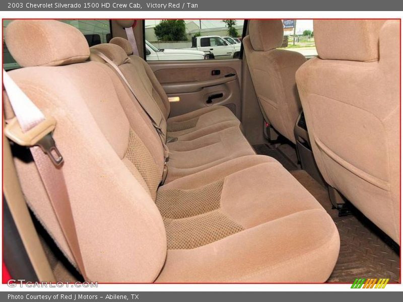 Victory Red / Tan 2003 Chevrolet Silverado 1500 HD Crew Cab