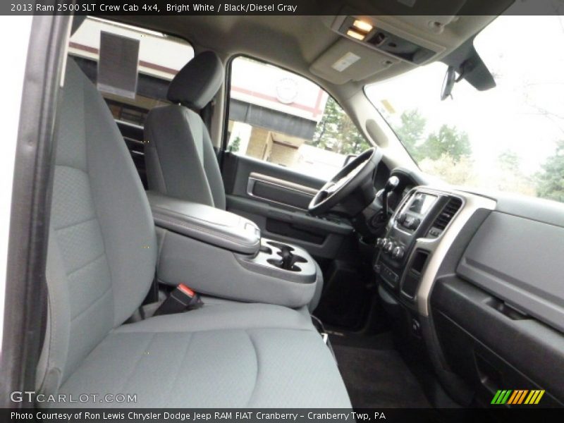 Bright White / Black/Diesel Gray 2013 Ram 2500 SLT Crew Cab 4x4