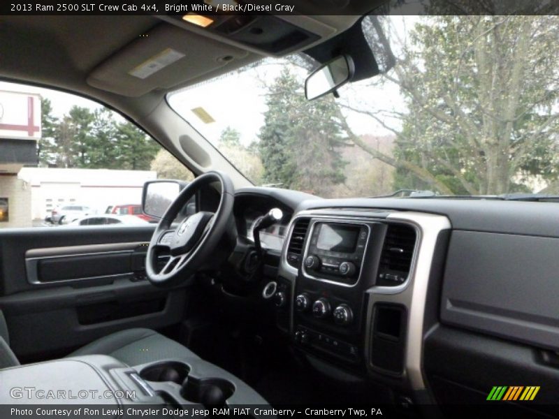 Bright White / Black/Diesel Gray 2013 Ram 2500 SLT Crew Cab 4x4