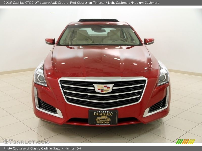 Red Obsession Tintcoat / Light Cashmere/Medium Cashmere 2016 Cadillac CTS 2.0T Luxury AWD Sedan
