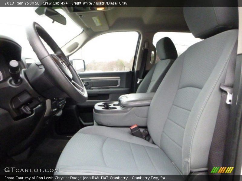 Bright White / Black/Diesel Gray 2013 Ram 2500 SLT Crew Cab 4x4