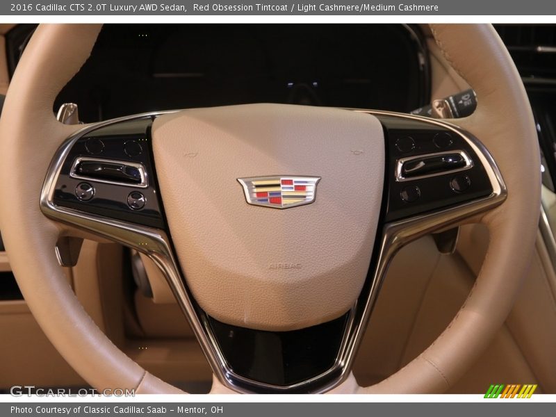 Red Obsession Tintcoat / Light Cashmere/Medium Cashmere 2016 Cadillac CTS 2.0T Luxury AWD Sedan