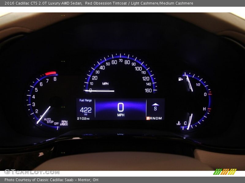 Red Obsession Tintcoat / Light Cashmere/Medium Cashmere 2016 Cadillac CTS 2.0T Luxury AWD Sedan