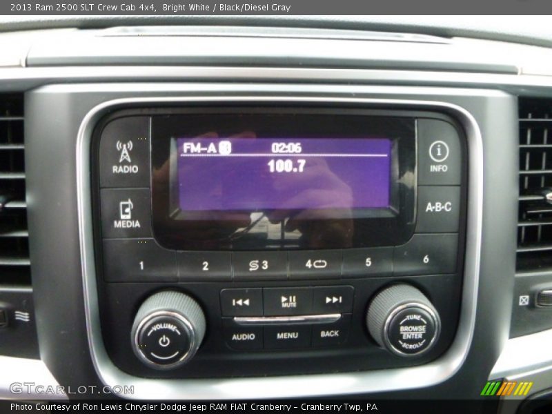 Bright White / Black/Diesel Gray 2013 Ram 2500 SLT Crew Cab 4x4