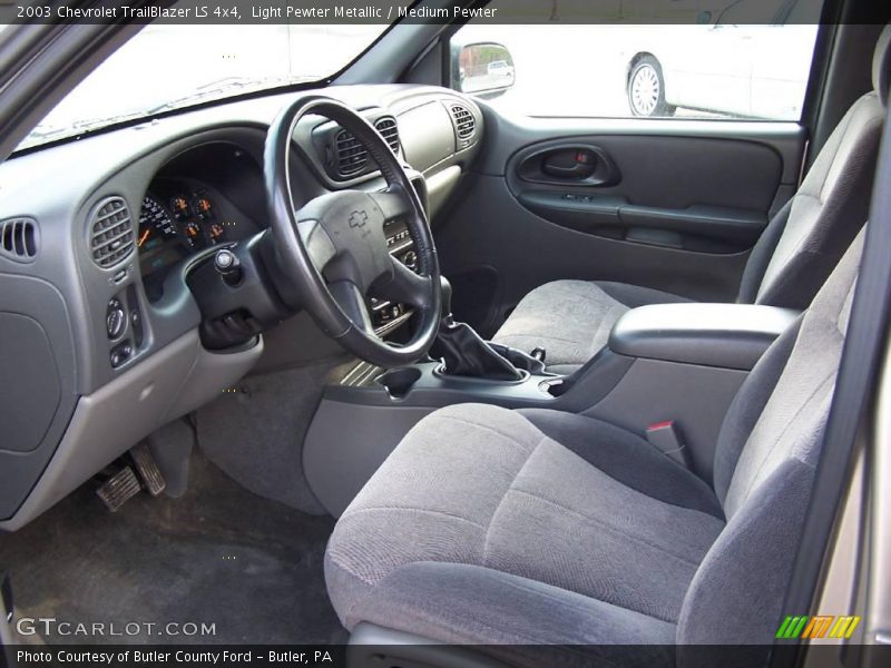 Light Pewter Metallic / Medium Pewter 2003 Chevrolet TrailBlazer LS 4x4