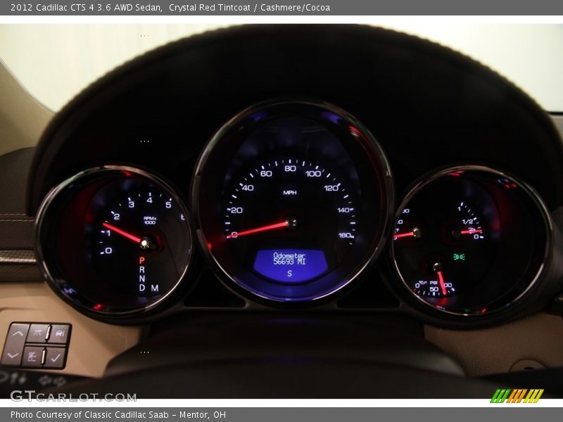 Crystal Red Tintcoat / Cashmere/Cocoa 2012 Cadillac CTS 4 3.6 AWD Sedan