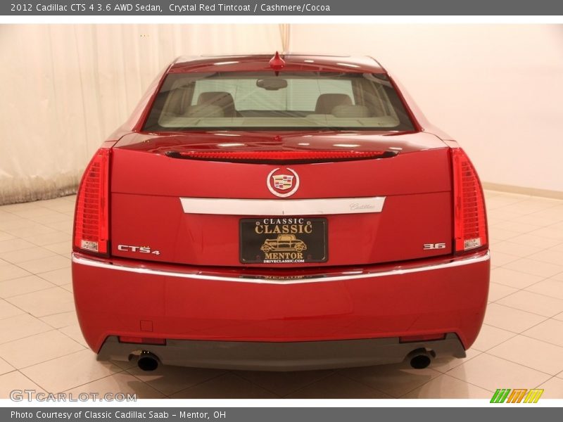 Crystal Red Tintcoat / Cashmere/Cocoa 2012 Cadillac CTS 4 3.6 AWD Sedan