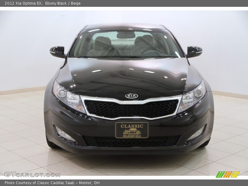 Ebony Black / Beige 2012 Kia Optima EX