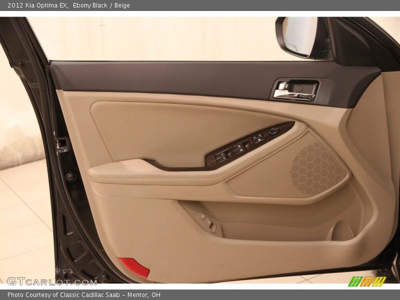 Ebony Black / Beige 2012 Kia Optima EX