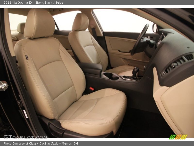 Ebony Black / Beige 2012 Kia Optima EX