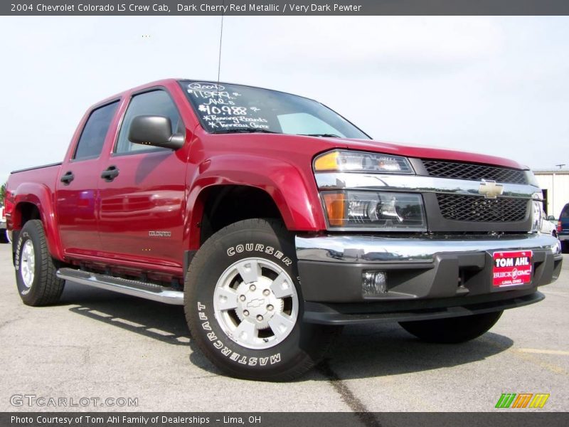 Dark Cherry Red Metallic / Very Dark Pewter 2004 Chevrolet Colorado LS Crew Cab