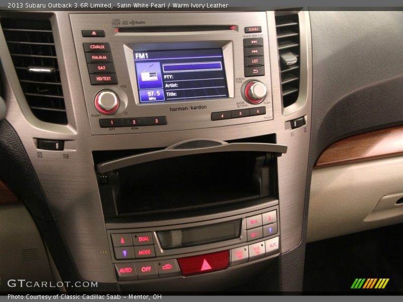 Satin White Pearl / Warm Ivory Leather 2013 Subaru Outback 3.6R Limited
