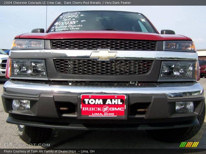 Dark Cherry Red Metallic / Very Dark Pewter 2004 Chevrolet Colorado LS Crew Cab