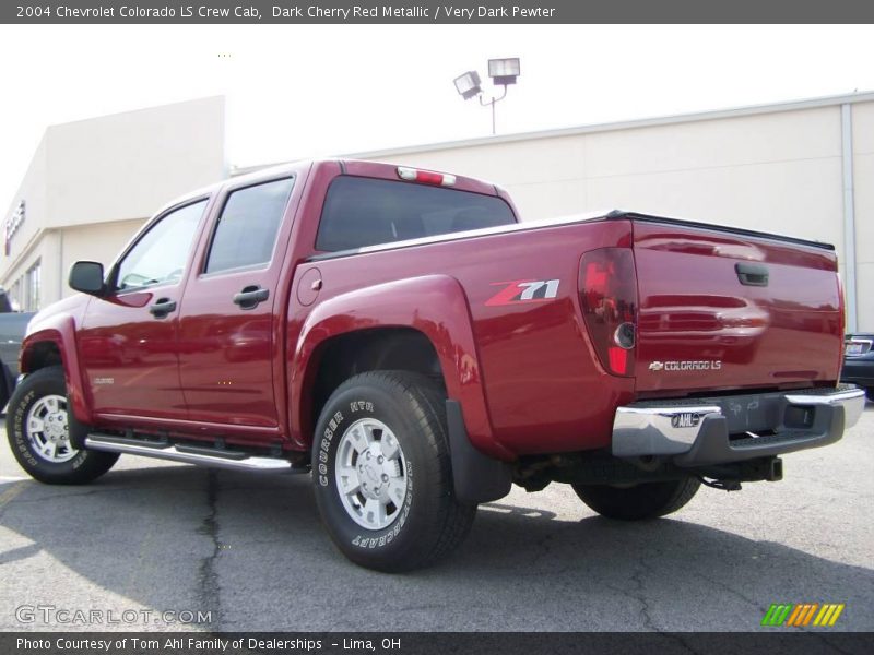 Dark Cherry Red Metallic / Very Dark Pewter 2004 Chevrolet Colorado LS Crew Cab