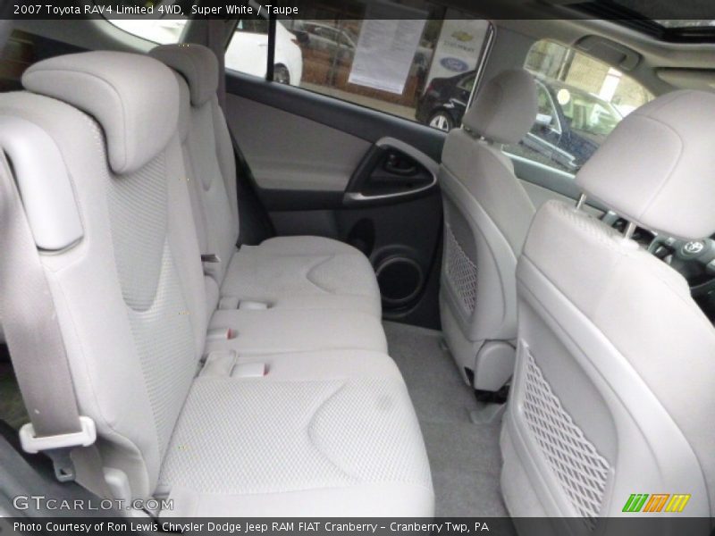 Super White / Taupe 2007 Toyota RAV4 Limited 4WD