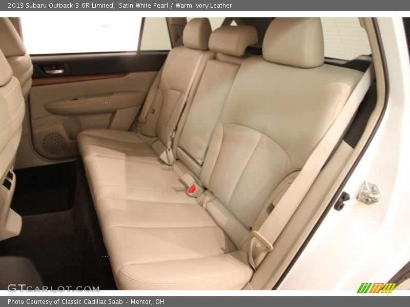 Satin White Pearl / Warm Ivory Leather 2013 Subaru Outback 3.6R Limited