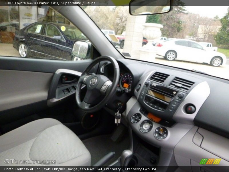 Super White / Taupe 2007 Toyota RAV4 Limited 4WD