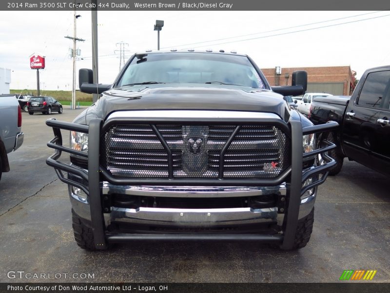 Western Brown / Black/Diesel Gray 2014 Ram 3500 SLT Crew Cab 4x4 Dually