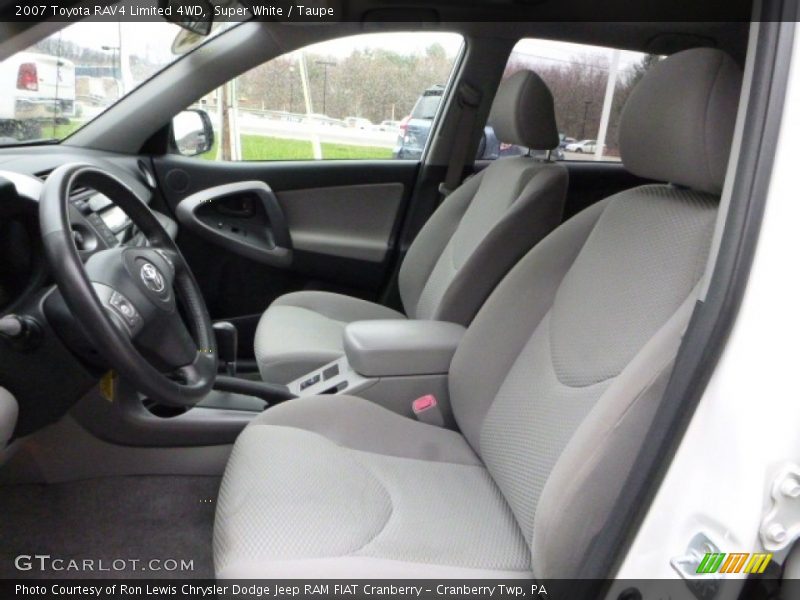 Super White / Taupe 2007 Toyota RAV4 Limited 4WD