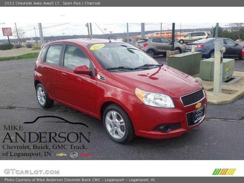 Sport Red / Charcoal 2011 Chevrolet Aveo Aveo5 LT