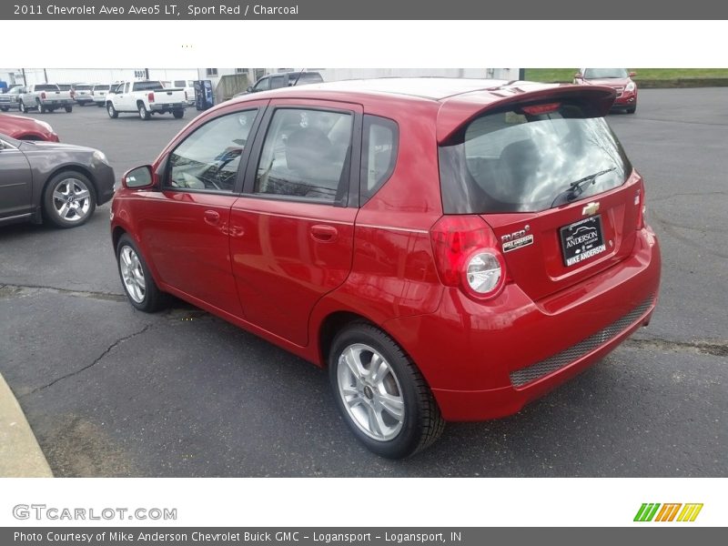 Sport Red / Charcoal 2011 Chevrolet Aveo Aveo5 LT
