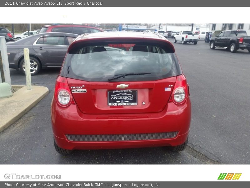 Sport Red / Charcoal 2011 Chevrolet Aveo Aveo5 LT