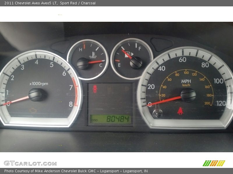 Sport Red / Charcoal 2011 Chevrolet Aveo Aveo5 LT