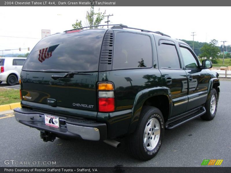 Dark Green Metallic / Tan/Neutral 2004 Chevrolet Tahoe LT 4x4