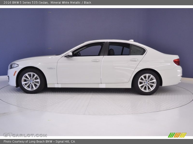 Mineral White Metallic / Black 2016 BMW 5 Series 535i Sedan