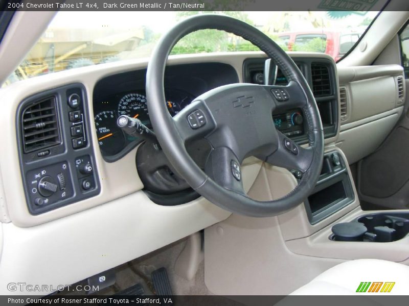 Dark Green Metallic / Tan/Neutral 2004 Chevrolet Tahoe LT 4x4