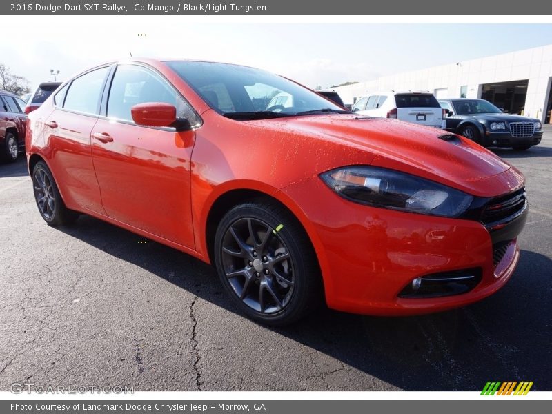 Go Mango / Black/Light Tungsten 2016 Dodge Dart SXT Rallye