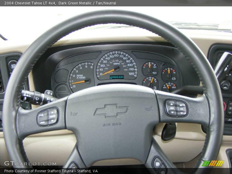 Dark Green Metallic / Tan/Neutral 2004 Chevrolet Tahoe LT 4x4