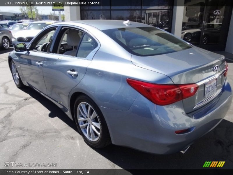 Hagane Blue / Stone 2015 Infiniti Q50 Hybrid Premium