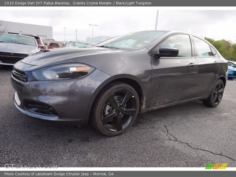 Granite Crystal Metallic / Black/Light Tungsten 2016 Dodge Dart SXT Rallye Blacktop