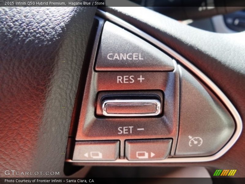 Hagane Blue / Stone 2015 Infiniti Q50 Hybrid Premium