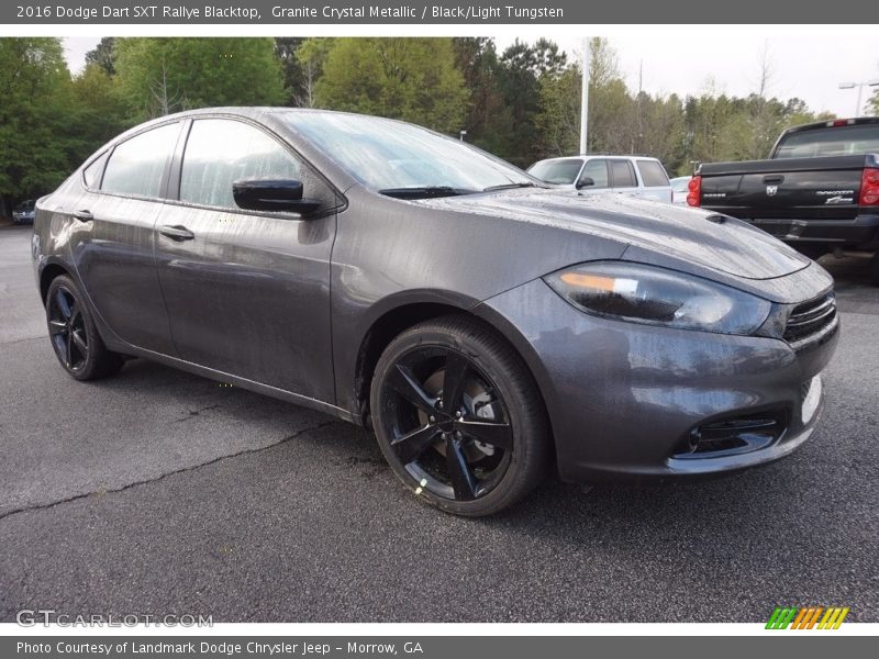 Granite Crystal Metallic / Black/Light Tungsten 2016 Dodge Dart SXT Rallye Blacktop