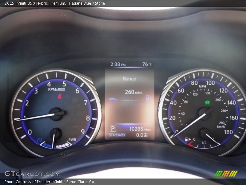 Hagane Blue / Stone 2015 Infiniti Q50 Hybrid Premium