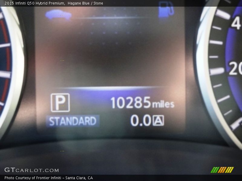 Hagane Blue / Stone 2015 Infiniti Q50 Hybrid Premium