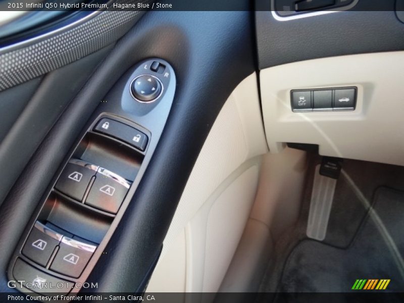 Hagane Blue / Stone 2015 Infiniti Q50 Hybrid Premium